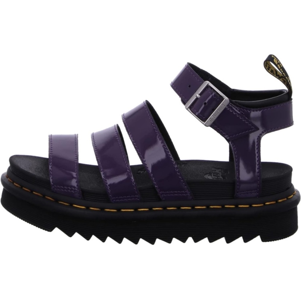 Dr. Martens Women’s Vegan Blaire Cambridge Fisherman Sandal in Blackcurrent